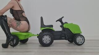 Leather Boots Tractor & Trailer Ride – Bouncy Farts