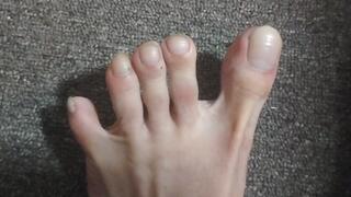 Worn Socks Off After Work – Close-Up Toes Reveal