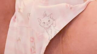 Trans woman pee and jerk off