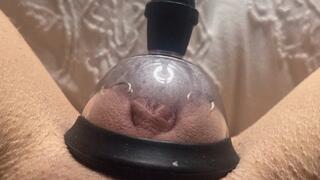 pumping my pussy until it swells!
