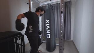 Human-shaped punching bag