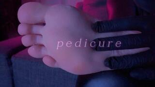 POV today pedicure for your breakfast copy