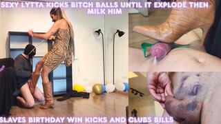 Sexy Lytta Kicks bitch balls until it EXPLODE Then milk him EP 2 - PHOTOS OF RESULTS ON MY SOCIAL MEDIA - BALLBUSTING - FEMALE DOMINATION - FEMDOM CBT HUMILIATION - BOOTS - FINDOM - COLLAR - KICK - TRAMPLE CUMSHOT FOOTJOB - CUM EATING - copy