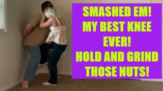 My hardest knee to the balls yet! Ballbusting smash and grind!
