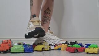 Barefoot Car Crush Domination – Intense Feet Destruction Session