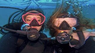 Pleasing Your Underwater Scuba Fetish with Nathalia and Raven