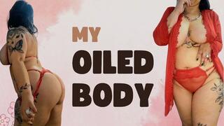 OILING MY CURVY MILF BODY