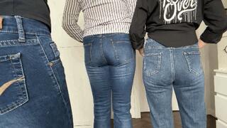 3 sexy ass in jeans 2AW
