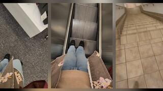 ASMRING Out Of State Travels With Elle Opting To Take The Escalator At Macy's