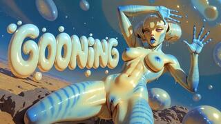 ALIEN Gooning - Violet Alien Mommy Hovers Her Dripping Cunt & Makes You Edge Your Own Cock Into Drooling Goon Puppet (Erotic Audio)