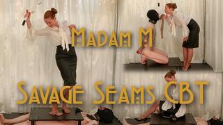 Savage Seams CBT, extreme trample table seamed stocking hard punishment 4K release