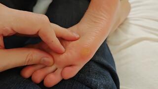 Feet Fetish Play Contest Guy Massages Cream Footjob Jerk Off