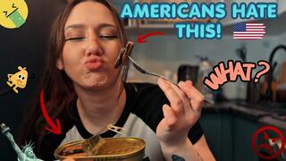 American Nightmare: Eating Canned Foods You’d Never Touch! Sprats & Pâté