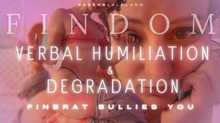 Findom Verbal Humiliation & Degradation — FinBrat Bullies You