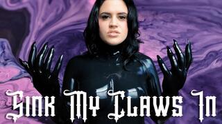 Sink My Claws In: Upclose Mental Domination Shiny Silicone Glove & Catsuit Tease Eye Contact Femdom POV Ft Miss Roper - 4K