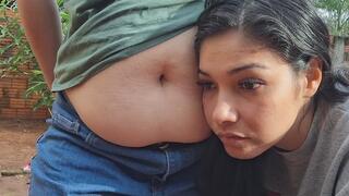 Stomach noises of plus-size girls