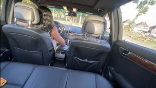 Ebony Queen Grows Impatient And Hard Revs! (Backseat)