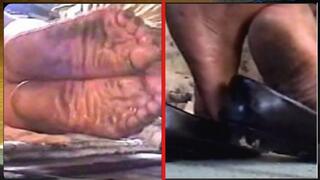 Dirty Feet Shoeplay and Toe wiggling