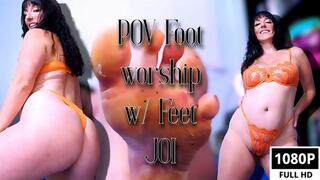 POV Foot worship w Foot JOI wmv