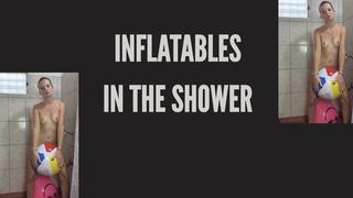 inflatables in shower