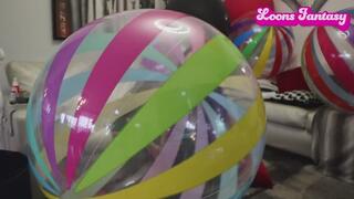 blowing to pop a jumbo beach ball (from livestream)