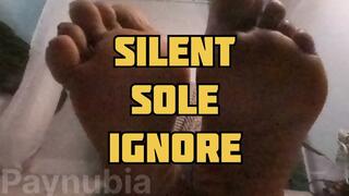 Silent Soles of a Goddess: 4 Minutes of Ebony Foot Worship Teasing (No sound)
