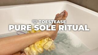 Pure Sole Ritual: ToesTease Bathes and Worships Her Perfect Clean Feet