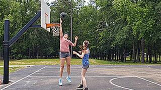 Amazon Vanessa Dominates Short Petite Katy Faery On The Basketball Court (HD 1080p WMV)