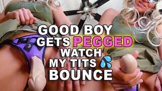 Step-Mommy Tyler Girl Takes Full Control – Purple Strap-On Pegging Tease for Her Good Boy