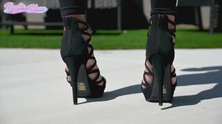 Brylin Bloom Wears High Heels and Oils Her Feet