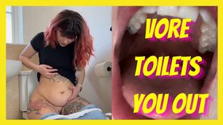 Giantess Vore Shrinks, Digests & Toilets You Out