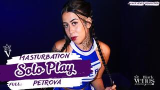 The Perfect Cheerleader Tease: A Slow Striptease And In-Depth Solo Masturbation in 4K