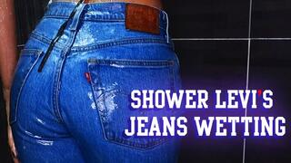 Shower Levi's Jeans Wetting – Full Clothed Denim Soak