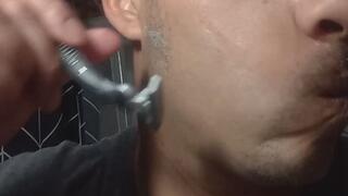Shaving For going to work tomorrow