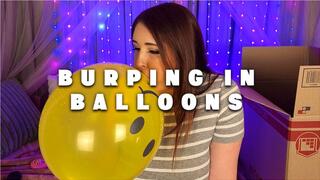 Burping in Balloons