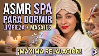 ASMR Spa Para Domir Limpieza + Masajes