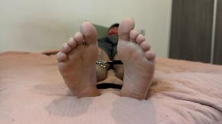 tickling a tied-up man