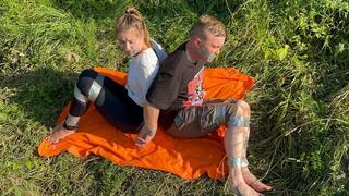 Couple's vacation in nature