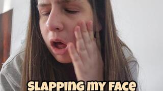 Chubby Girl Self Face Slapping Submission Compilation