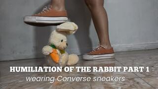 HUMILIATION OF THE RABBIT PART 1 - wearing Converse sneakers
