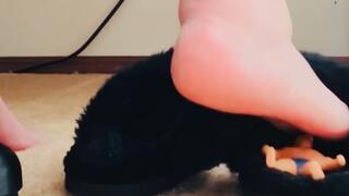 Giantess Foot Domination: Worthless Slave Crushed Under Bare Feet & Trapped in Sweaty Slippers by SeductiveGenX