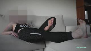 Pathetic stinky after gym foot worship