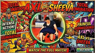 Axl vs Sheeva One Sided Pro Style Mixed Wrestling Domination with Multiple Holds and Submissions