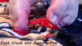 Gummy foot pull and crush