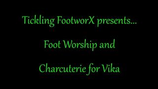 Foot Worship and Charcuterie for Vika
