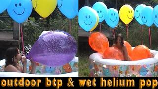 Outdoor btp & wet helium pop