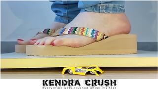 Feet Jump Press Toy Cars Crush - Toy Cars Destruction (25 minutes at special price) + Slow Motion