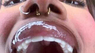 Open Mouth Coughing Fetish