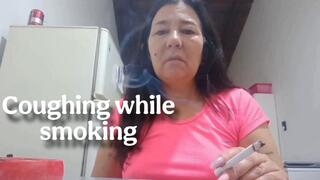 Coughing while smoking
