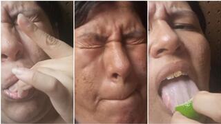 Eating a Sour Lime – Funny Faces and Coughing